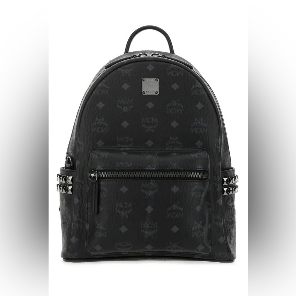 MCM Medium Stark Visetos Coated Canvas Backpack